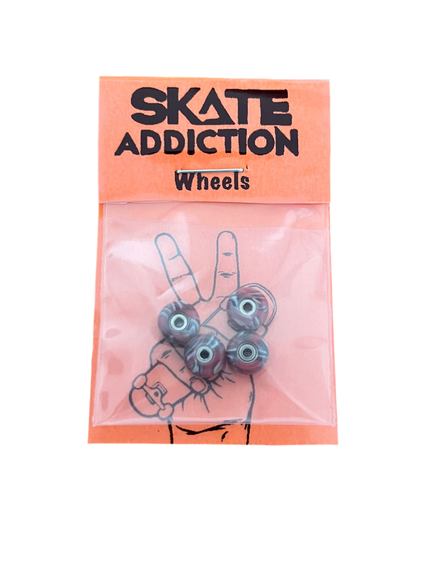 Red marble colour Fingerboard wheels