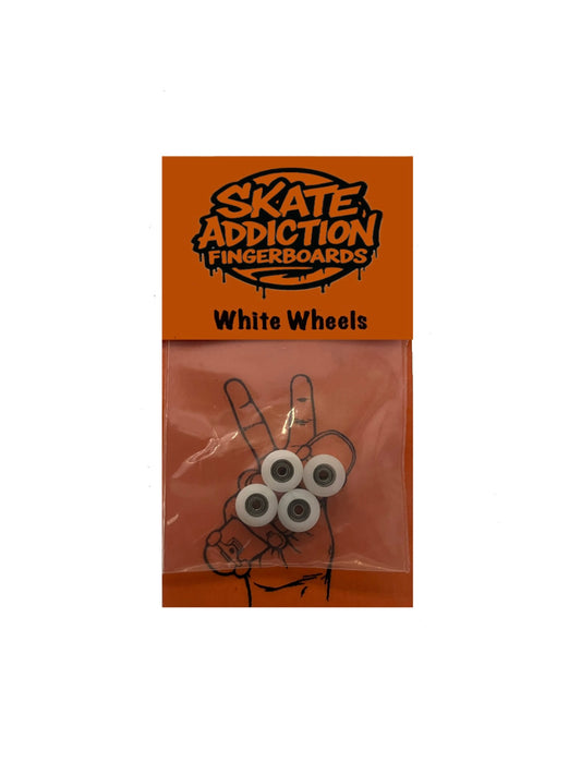 White fingerboard wheels